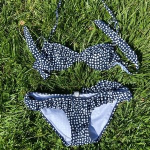 American Eagle polka dot bathing suit